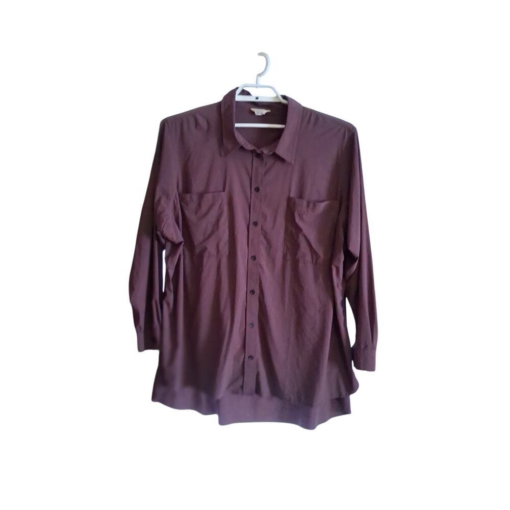 Duluth Trading Company shirt womens size 4X Flexcellence long